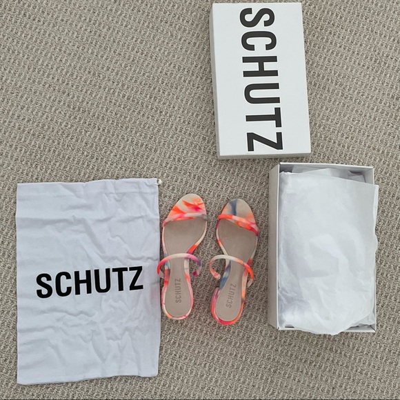 SCHUTZ Shoes - SCHUTZ MULTICOLORED TIE DYE SANDALS